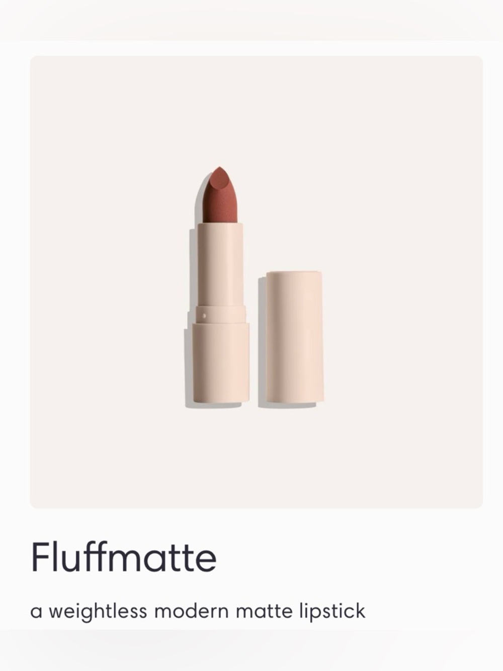 NIB Sunnies Face Fluffmatte [Weightless Modern Matte Lipstick] in BRUNETTE